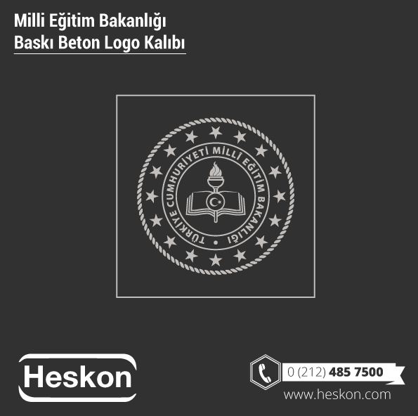 Milli Egitim Bakanligi Baski Beton Logo Kalibi