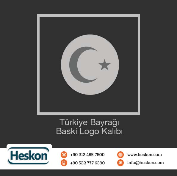 Turkiye Bayragi Baski Logo Kalibi